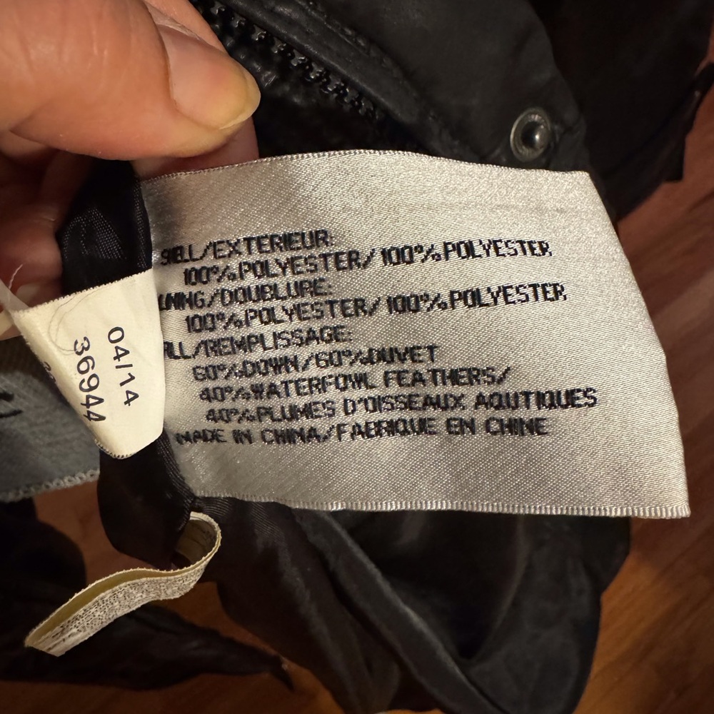 DKNY coat insulate down Size L black - Picture 7 of 14